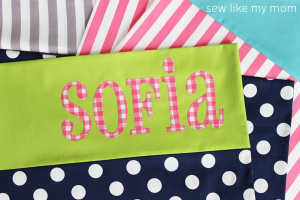 Sew Like My Mom | Applique Pillowcases