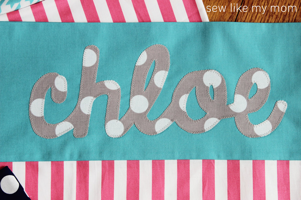 Sew Like My Mom | Applique Pillowcases