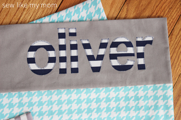 Sew Like My Mom | Applique Pillowcases