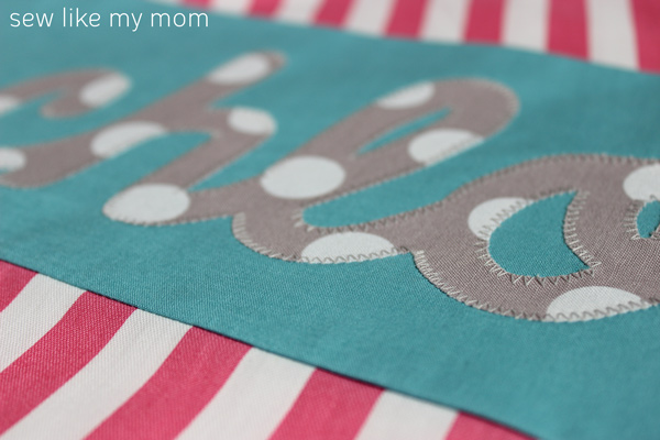 Sew Like My Mom | Applique Pillowcases