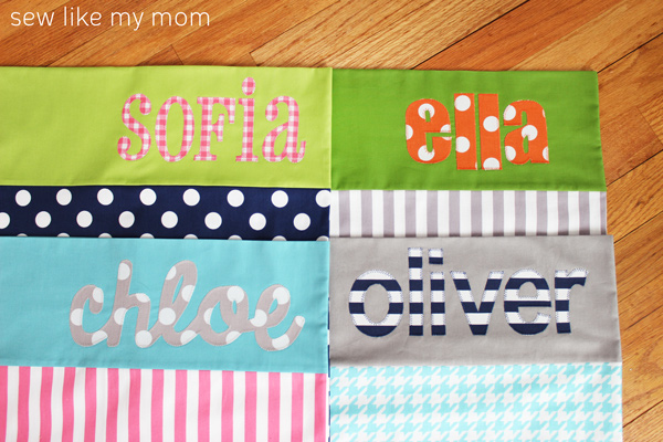 Sew Like My Mom | Applique Pillowcases