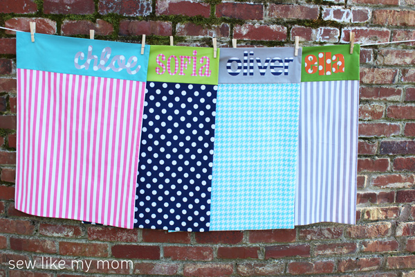 Sew Like My Mom | Applique Pillowcases