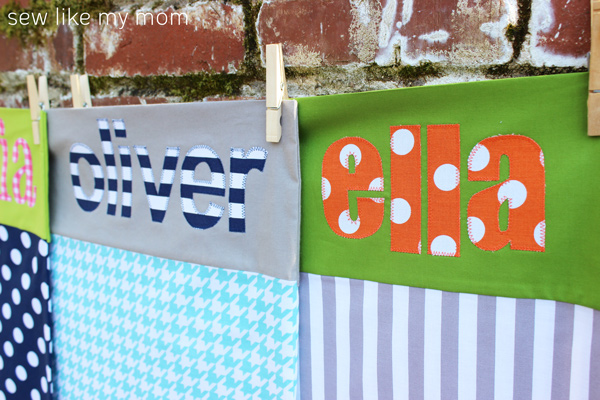 Sew Like My Mom | Applique Pillowcases