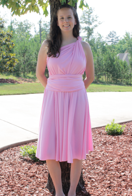 Convertible dress with bandeau sale