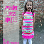 sweater dress upcycle