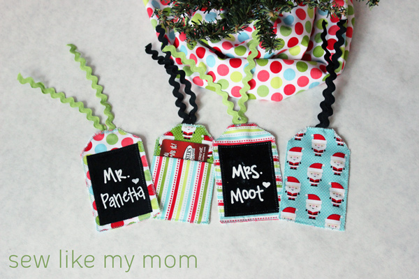 Sew Like My Mom | Fabric Gift Tags